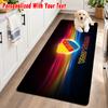 Djurgårdens IF Custom Name Flannel Rug Kitchen Mat Non Slip Floor Carpet Personalized Home Decor