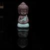 Ceramic Tea Pet Ornaments Buddha Enlightened Statue Mini Monk Figurines Fine Sand Little Monks Tea Pet Furnishing