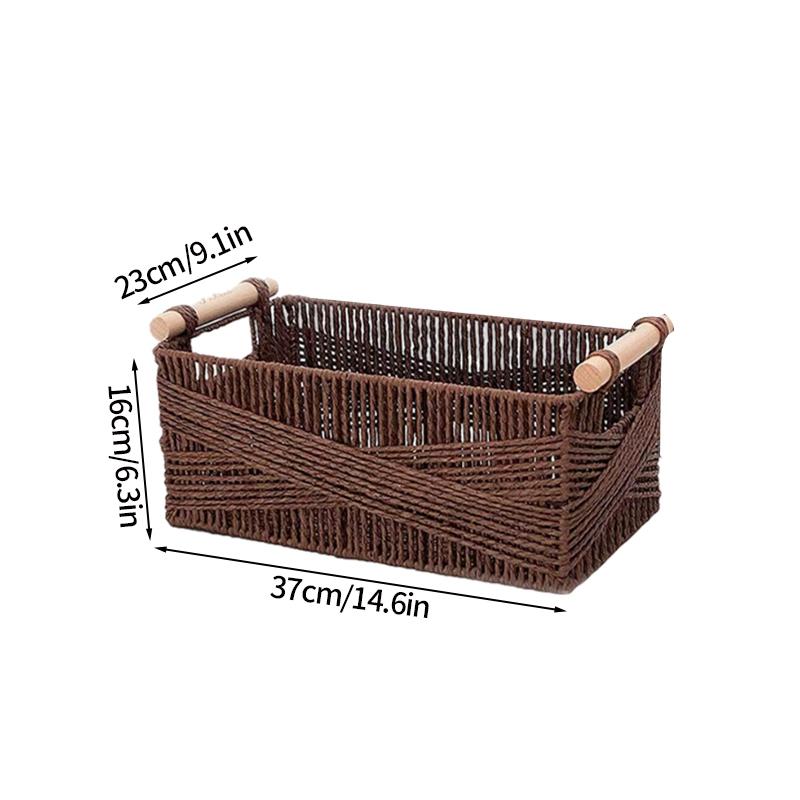 Плетеная корзина для хранения вещей, ящик для хранения игрушек, корзина для пикника, органайзер для одежды, спальня, гостиная, организация