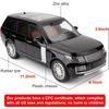 1/18 Scale Land Rover Range Rover Model Car, Zinc Alloy Pull Back Toy Diecast Car with Sound and Light SUV Off-Road Vehicle Toy Car,Gifts