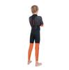 Dakine Kids' Quantum Back Zip Full 2/2mm Wetsuit, Black/Orange, Size 10, 010942200004