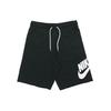 Large Logo Print Drawstring Straight-Leg Sport Shorts Men Shorts Black AT5268-010