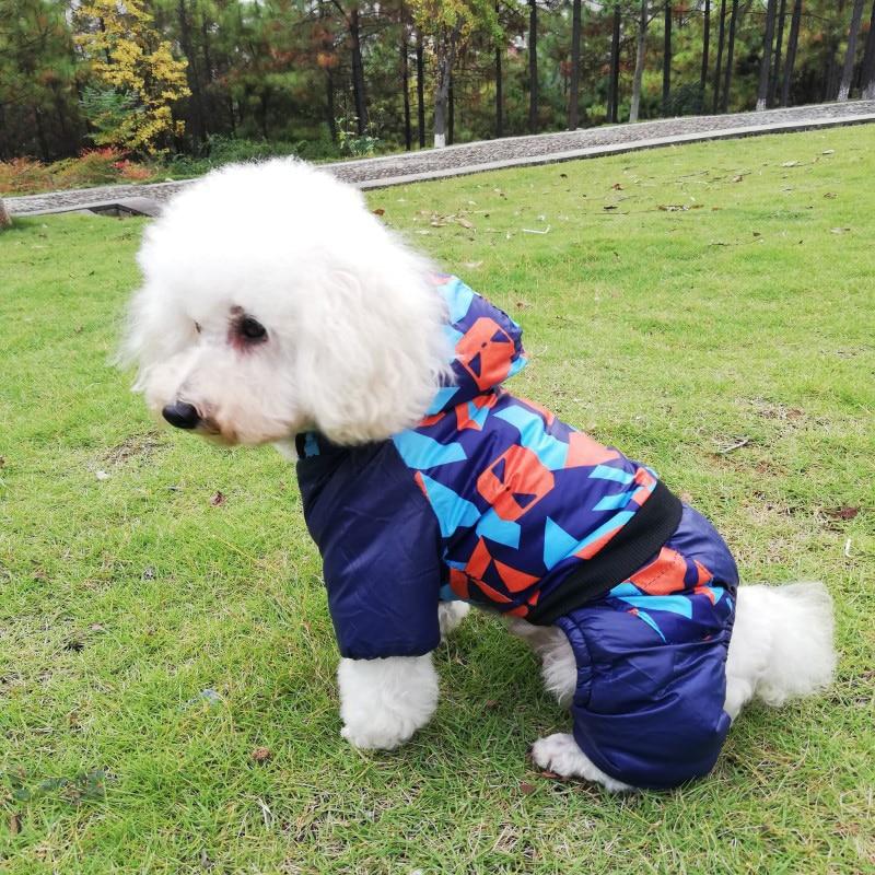 Warm Clothes for Small Dog Jumpsuit Camouflage Winter Dog Hoodies Pet Clothes Waterproof Hooded Dog Jacket Padded Puppy Chihuahua Outfit