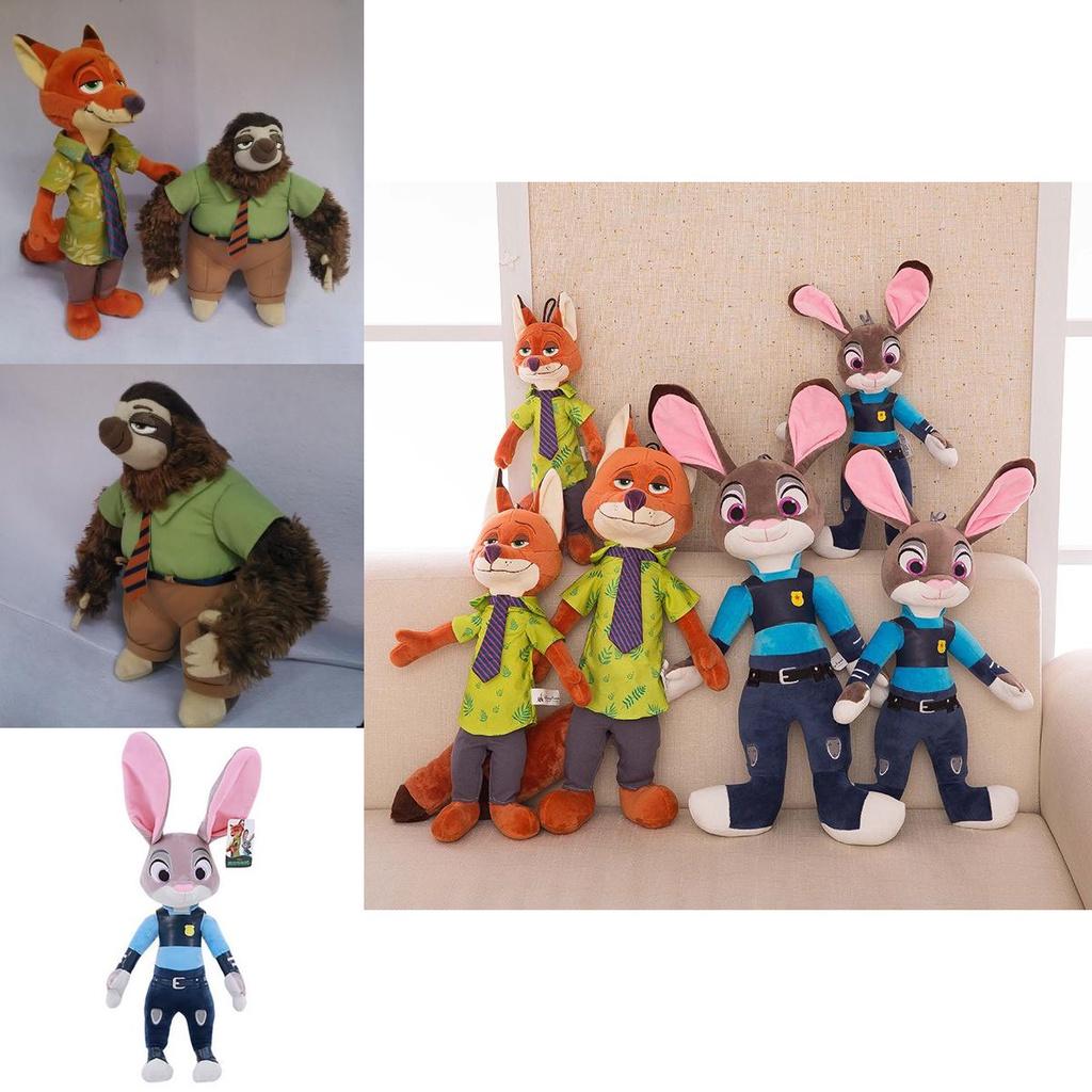 Crystal Ultra Soft Crazy Animal City Plush Toy Bunny Judy Fox Stuffed Animal Doll Pillow