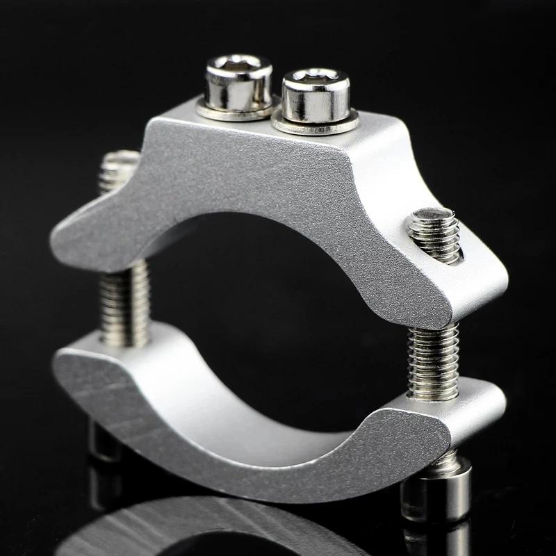 Мотоциклетная фара для электровелосипеда, крепление для прожектора, фиксированный зажим, кронштейн, зажим, алюминий, серебристый, аксессуары для мотоциклов