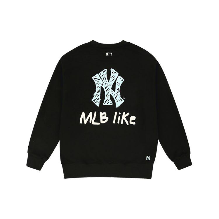 MLB Свитшоты Like Collection Унисекс Черный Круглый вырез Умеренный Обычный 31MT08011-50L