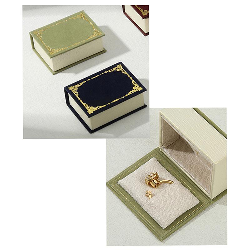 Маленькая книга футляр для ювелирных изделий ретро креативная принцесса кольцо и ожерелье подарочная коробка упаковка для малого бизнеса