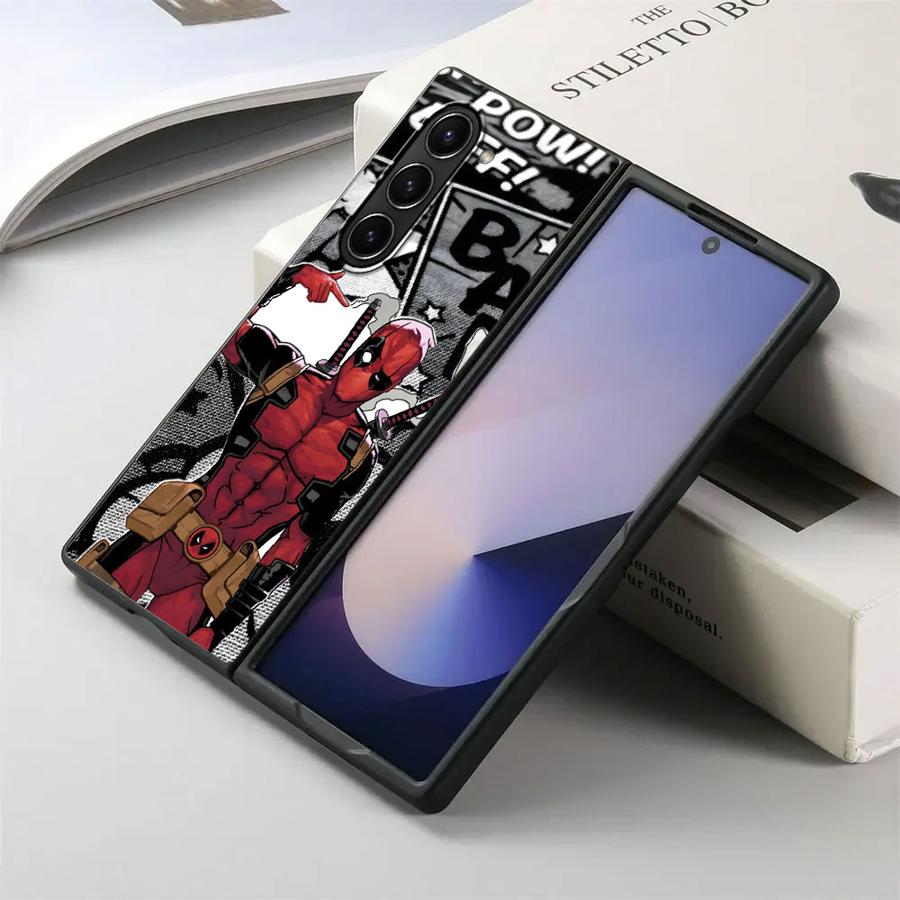 Чехол для Samsung Galaxy ZFold6 ZFold4 ZFold3 ZFold5 ZFold7 Z Fold 7 6 5 4 3 Задняя крышка телефона Marvel Мультфильм Железный Человек Халк