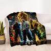 Lionel Messi Cristiano Ronaldo Football Legend Blanket Soft Warm Cozy Suitable For Picnics Chair Bedding Four Seasons Universal Warmthful Decor