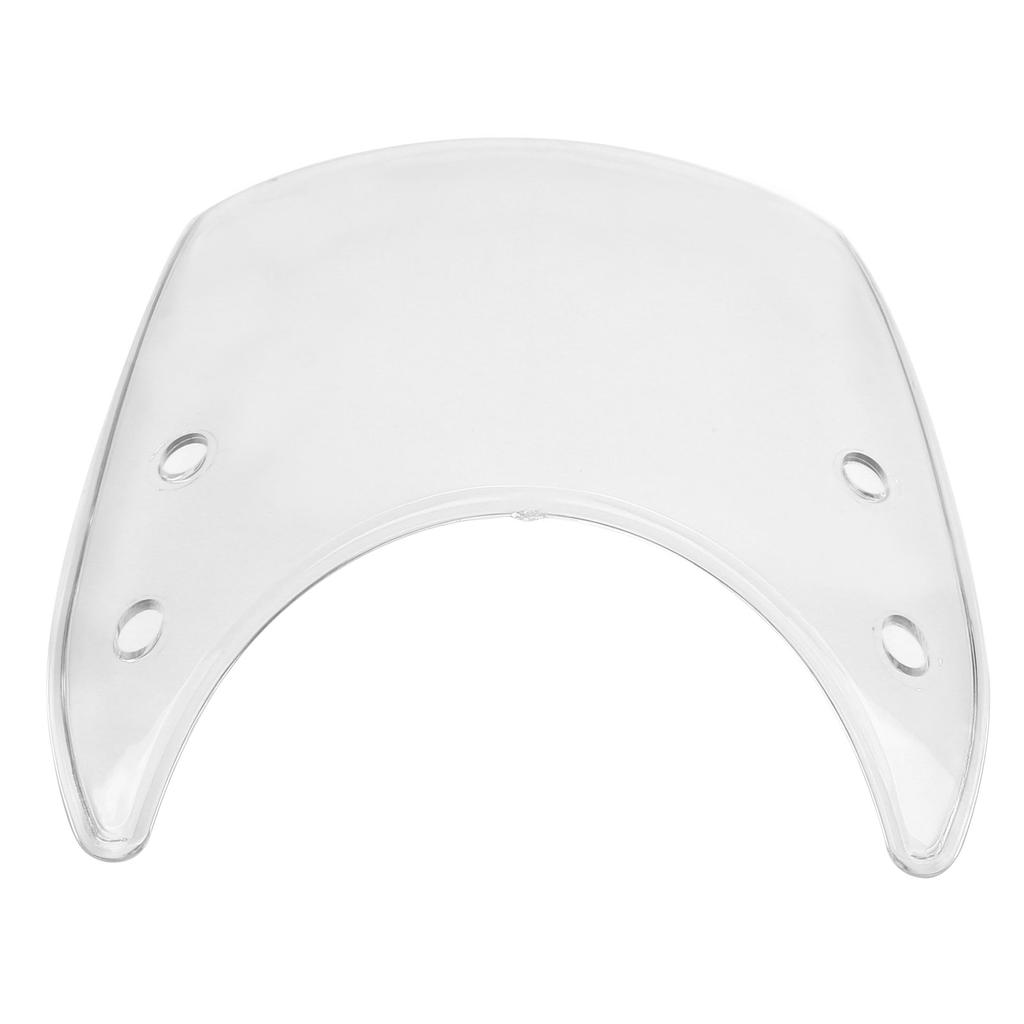 Motorcycle Windshield Retrofit Vintage for 5‑7in Motor Headlights Windscreen PC MaterialTransparent