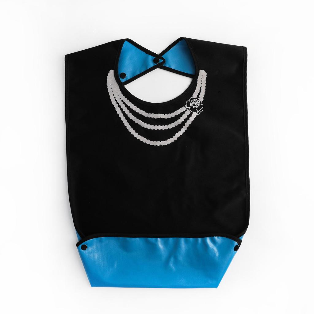 Водонепроницаемый клетчатый нагрудник для взрослых - герметичный, очень большой, устойчивый к пятнам, для столовой для пожилых людей