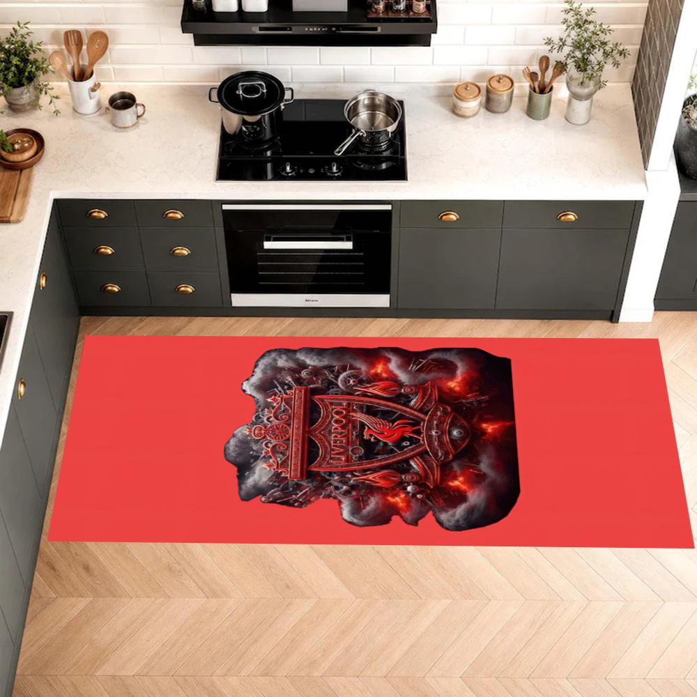 Liverpool Football Club Kitchen Carpet Nonslip Floor Mat Ideal For Indoor And Outdoor Entryway Door Mat Laundry Room Bathroom Foot Mat