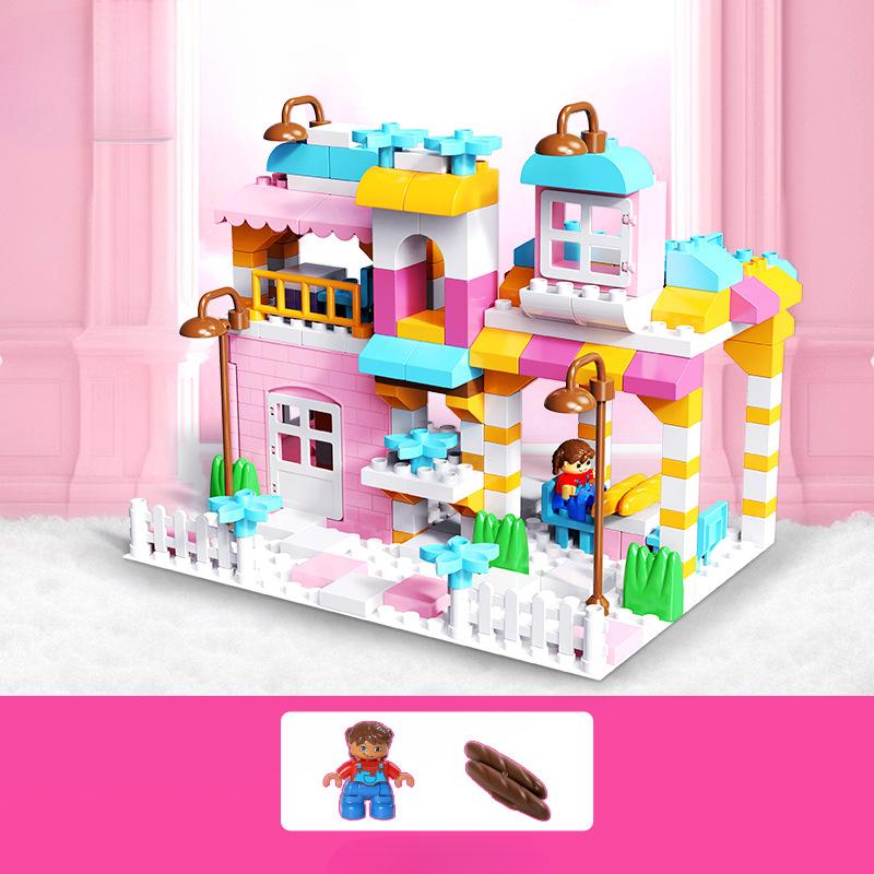 Dream Building Block Castle Крупногабаритные строительные блоки Детские развивающие игрушки Сцена Креативные строительные блоки Игрушки для мальчиков и девочек