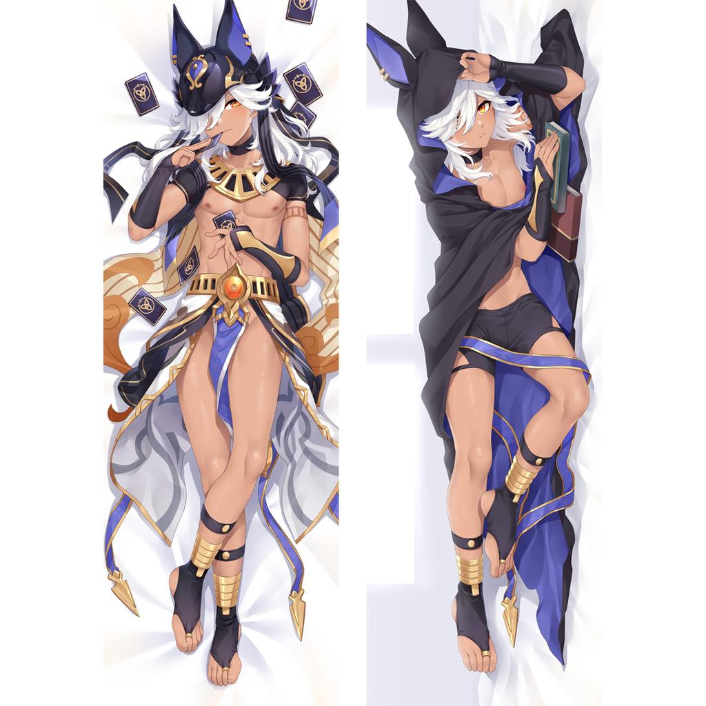 2023 аниме Genshin Impact Cyno Dakimakura декоративная наволочка Waifu наволочка с 2-сторонним принтом обнимающая подушка для тела отаку