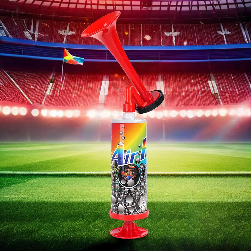 Air Pressure Trumpets Soccer Air Cheering Horn Handheld Loud Voice Reusable Mini Handpush Pump Air Horn for Football Sport