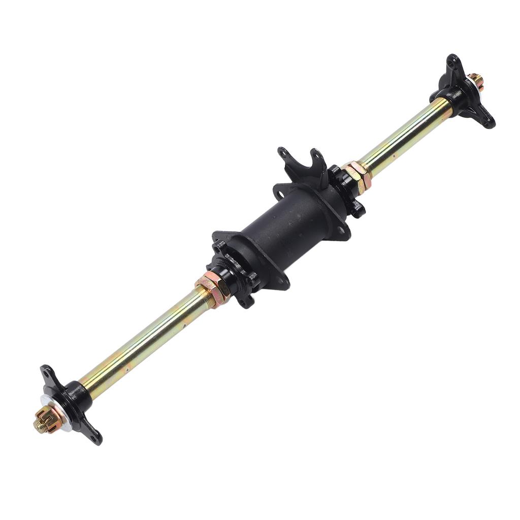 Комплект задней живой оси для картинга 650 мм со звездочкой, креплением для тормозного диска, ступицей сиденья, фланцем ступицы для квадроцикла, дрифт-трайка