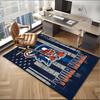 Custom Name Rug Detroit Tigers Emblem Area Rug Suitable for Indoor And Outdoor,Carpets for Homes, Offices,Living Rooms,Home Decor,Christmas Gift