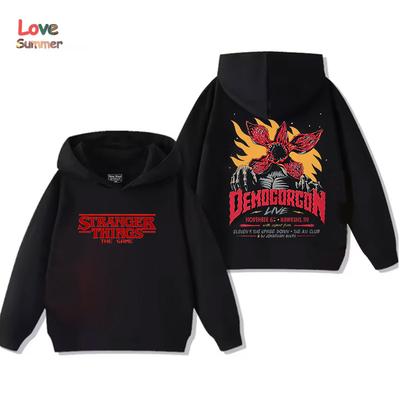 Очень странные дела 5 Детская толстовка для мальчиков Пуловер для девочек Популярные толстовки 2025 Толстовки с принтом Толстовки с длинными рукавами Детские топы Детские свитшоты