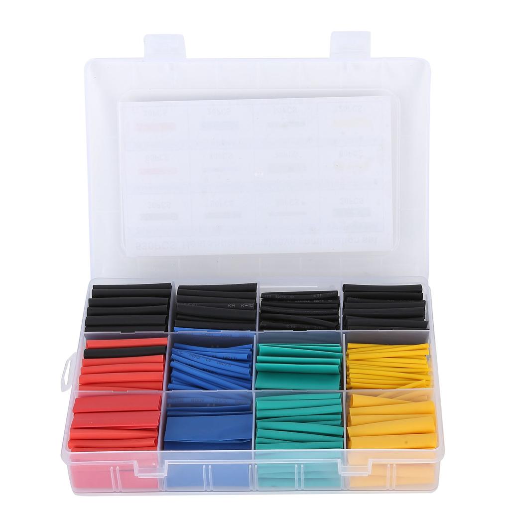 530pcs Heat Shrink Tubing Kit Electrical Colorful Wire Shrink Wrap Tubing Assortment