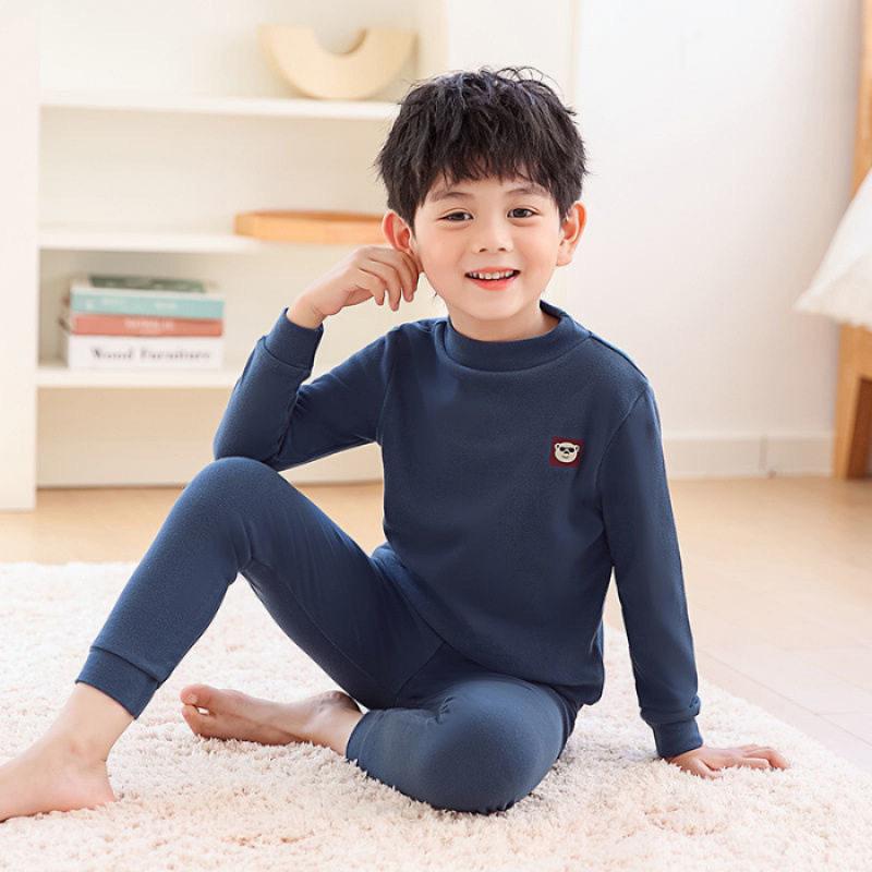 Детский термобельевой комплект для мальчиков и девочек, осенне-зимний, теплый, длинные кальсоны, базовый слой