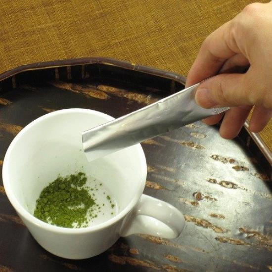 Shizuoka Kayamaen Rakuraku Tea Powdered Tea Sticks, 1g X 30 Packets, Ground Green Tea, Sencha