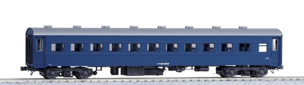 KATO HO Gauge Suha43 Blue Renovated Railway Model Passenger Car 1-551