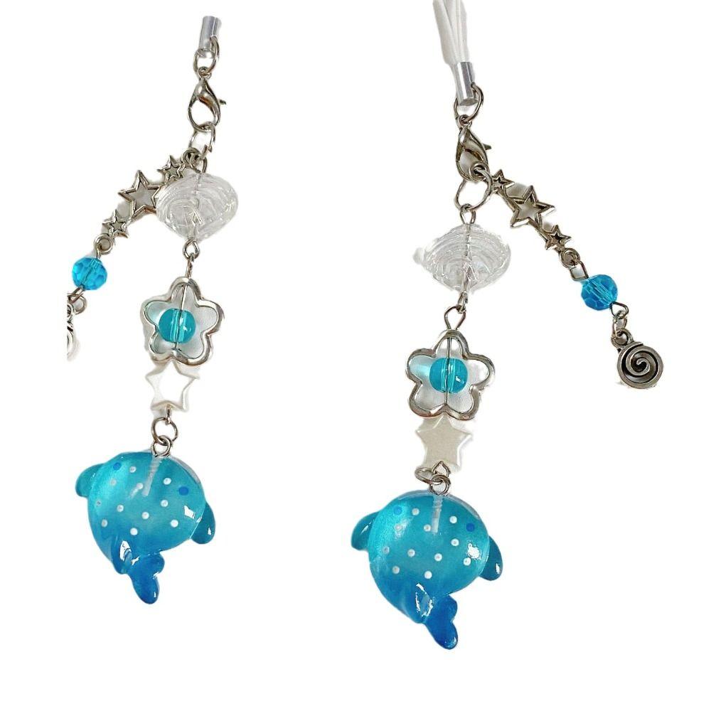 Marine Animal Shark Phone Charm Y2k Unique Phone Lanyard Mobile Phone Chain  Phone Accessories