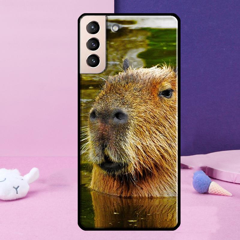 Капибара милое животное Чехол для телефона для Samsung Galaxy S25 Ultra S23 S20 S21 S22 S24 FE S9 S10 Plus S24 Ultra