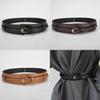 Ladies Fashion Dual Use Pu Leather Waist Belt Wide Belt For Work And Use Casual