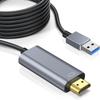 USB HDMI Conversion Cable Driver USB Display Cable 5 Гбит/с высокоскоростная передача USB HDMI HD 1080P Display Cable Audio Sync Output совместимый с