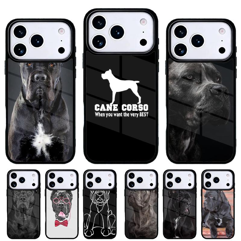 Итальянские собаки Кане-корсо мастиф Чехол для телефона для iPhone 17 16 15 14 13 Pro Max Задняя крышка для 12 11 Pro Coque