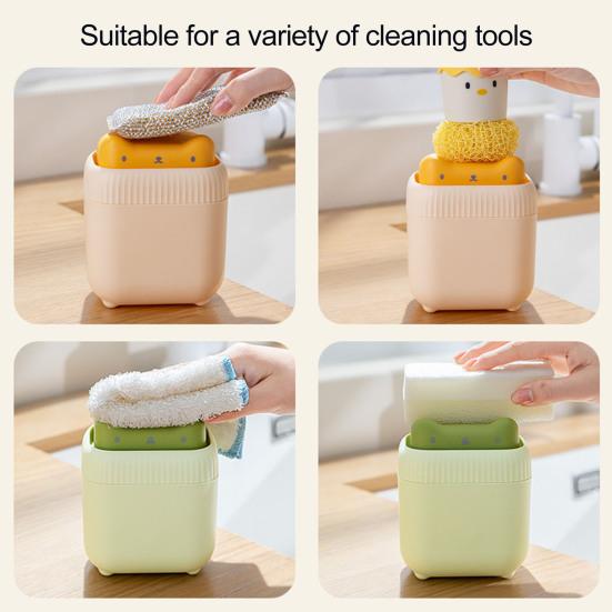 Soap Pump Dispenser And Sponge Holder Dish Soap Dispenser for Kitchen Countertop Soap Pump Dispenser Energy-saving Innovative Soap Presser