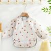 Washable Feeding Bib Long Sleeve Coveralls Bibs Portable Baby Bib  Easy To Clean