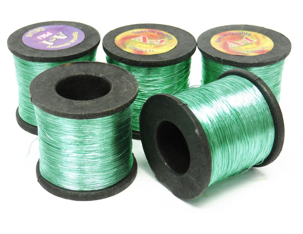 Лот из 5 шт. Полиамидная катушка, стегальная машина, металлик, оранжевый