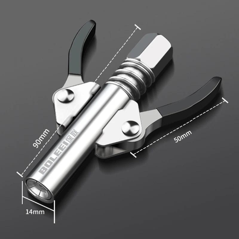 Grease Gun Coupler Quick Lock Release Syringe Lubricant Nozzle 10000 PSI 1/8" NPT Heavy Duty High Pressure Grease Coupler Tip