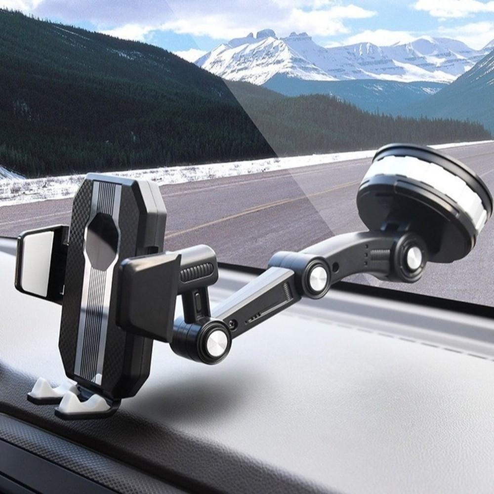 Rotary Adjustment Car Phone Mount Retractable Car Phone Stand Car Phone Holder Driving