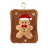 Coral Fleece Santa Claus Hand Towel Water Absorption Cleaning Dishcloths Hanging Wipes  Xmas Decor