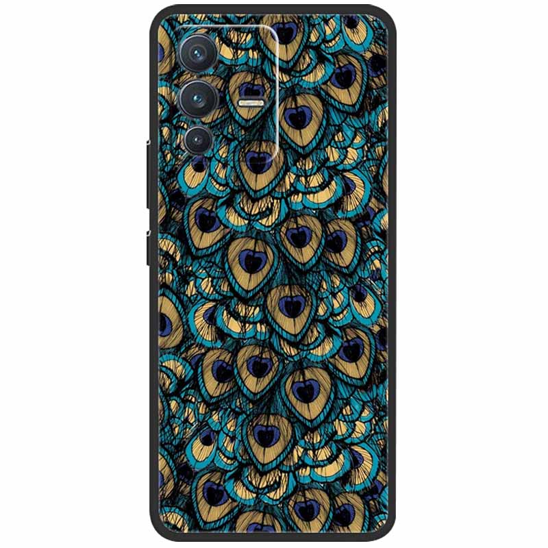 Для vivo V23 5G Чехол V2130 Силиконовый Милый Космический ТПУ Черные Оболочки для Vivo V23 Pro Чехол Бампер V2132 для vivoV23 V 23 V23Pro Сумка