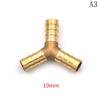 Easy Installation 1Pc X Gas Hose Tee Space-Saving Pre-Coated Brass Y Connector