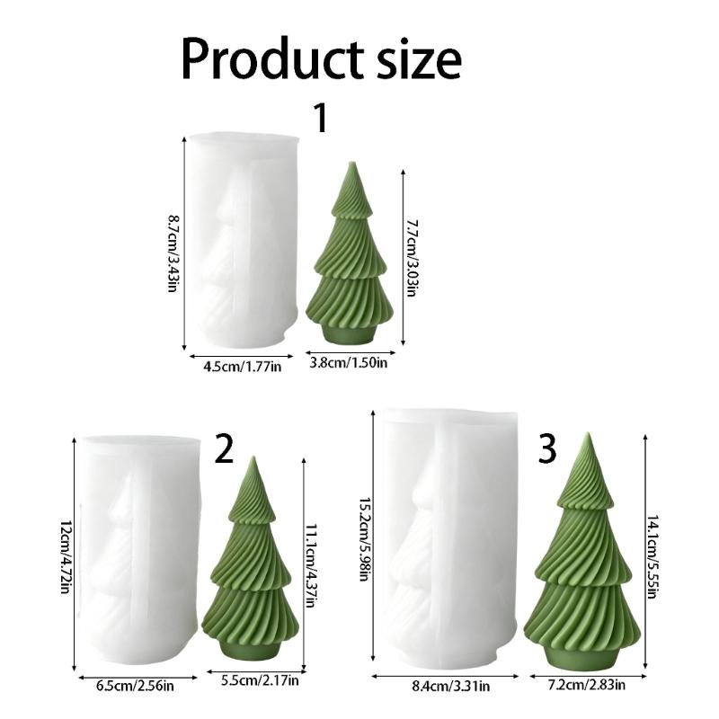 Flexible Holiday Tree Casting Mould for Candle Making, Christmas Decorations, Gypsum Craft and Epoxy Resin Projects