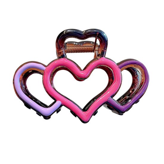 Hair Claw Hollow Heart Design Back Head Hair Clip Strong Grip Hair Clip Women Hair Styling Tool Hair Accessory