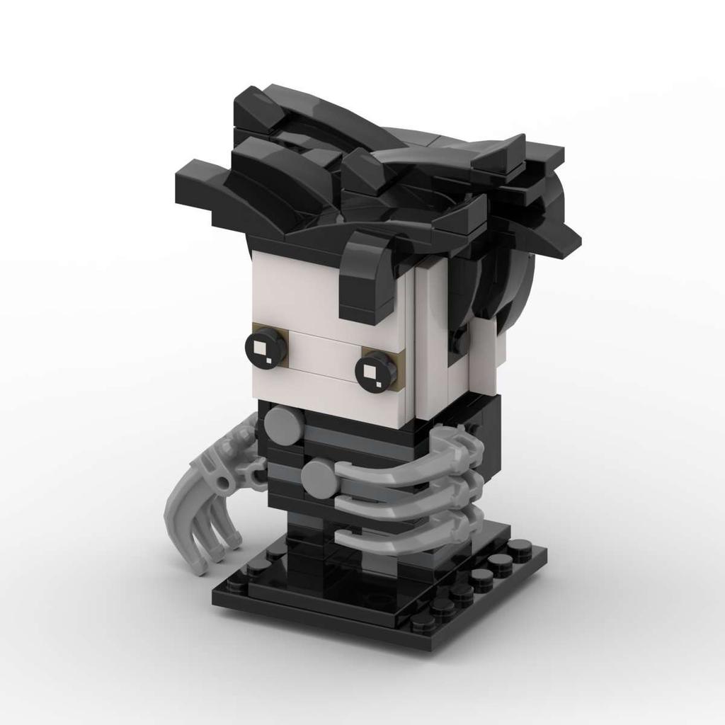 Building Block Compatible With 14635 Scissor Hand Edward, Puzzle Building Block Set, Square Head Boy Series