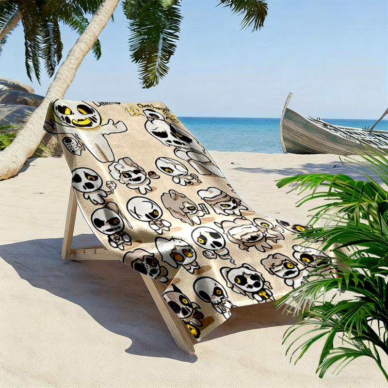 The Binding of Isaac 2D Flat Print Beach Towel, Large Soft Quick Dry Towel for Beach Camping SwimmingXSTJ0915231