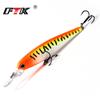 FTK Mino Artificial Fishing Lure, Rigid Attachment, Minnow, 7 Colors To Choose, 75mm, 8G, Depth 1-1.5M Professional Quality, Popular Model