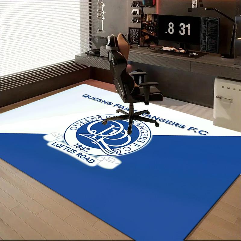 1PC Blue And White Queens Park Floor Mat for Living Room, Game Rooms, Office, Bedroom, Office Floor Mat Playful Design, Christmas fan gifts