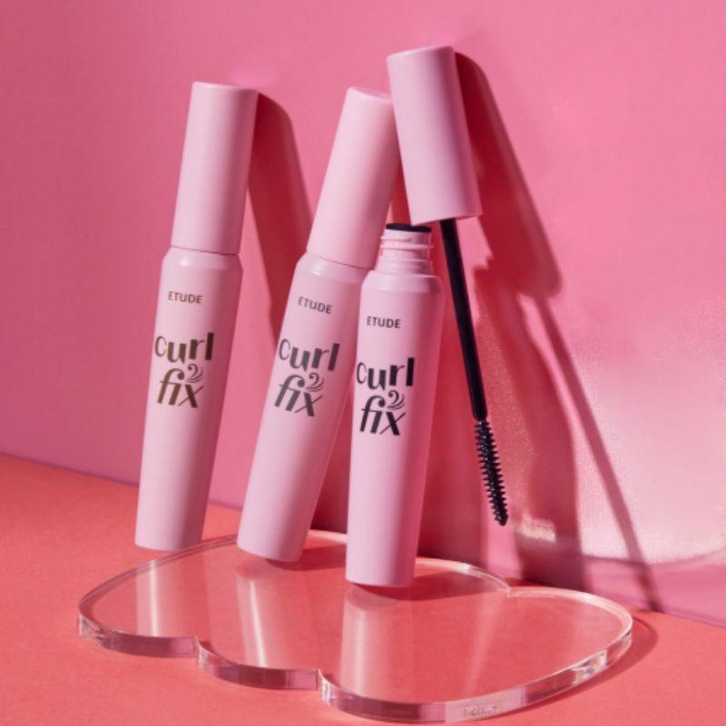 Тушь для ресниц ETUDE Curl Fix 7,5 г – Стойкое подкручивание и фиксация, Не смазывающаяся тушь