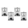 4 Pieces L Shaped Furniture Leveler Legs M10 Thread Accessories Heavy Duty with Lock Nuts for