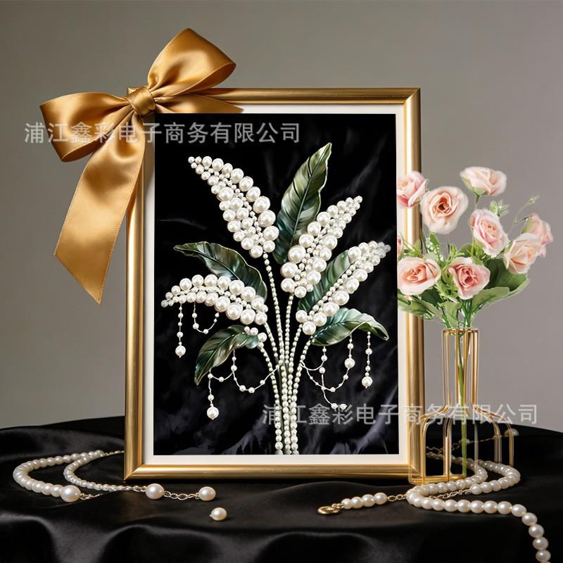 30x40CM Pearl Painting DIY Kit Modern Unframed Wall Art Home Decor