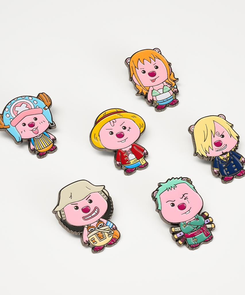 Zanmangloopy Zanman Luffy X One Piece Набор металлических значков-пинов