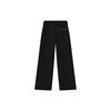 Fila Однотонные брюки-кюлоты из тканого материала для повседневной носки с логотипом Женские брюки Черный F11W231803F-BK